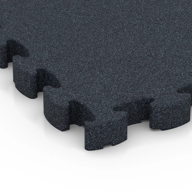 Detailaufnahme der Randausprägung von WARCO-Produkt 6965, Fitness Premium studijska podlaga Plus, Format 28,9 x 28,9 x 2,8 cm, Farbe Antracit.