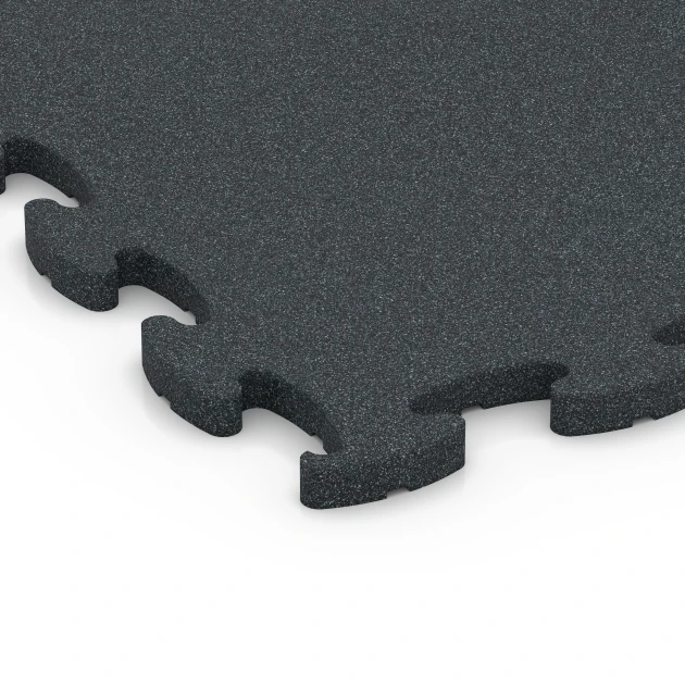 Detailaufnahme der Randausprägung von WARCO-Produkt 6966, Fitness Premium studijska podlaga Plus, Format 45,9 x 45,9 x 1,8, Farbe Antracit.