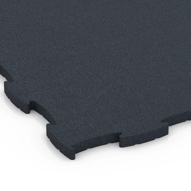 Detailaufnahme der Randausprägung von WARCO-Produkt 6969, Fitness Premium studijska podlaga Plus, Format 99 x 99 x 2,8 cm, Farbe Antracit.