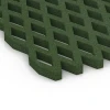 Detailaufnahme der Randausprägung von WARCO-Produkt 7011, Varnostna travna rešetka, Format 100 x 100 x 4 cm, Farbe Travnato zelena.