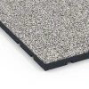 Detailaufnahme der Randausprägung von WARCO-Produkt 7133, Gumijasta podloga za zunanji fitnes, Format 60 x 60 x 3 cm | 0,36 m², Farbe Sivi granit.