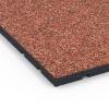 Detailaufnahme der Randausprägung von WARCO-Produkt 7136, Gumijasta podloga za zunanji fitnes, Format 60 x 60 x 3 cm | 0,36 m², Farbe Etna.