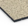 Detailaufnahme der Randausprägung von WARCO-Produkt 7138, Gumijasta podloga za zunanji fitnes, Format 60 x 60 x 3 cm | 0,36 m², Farbe Travertin.