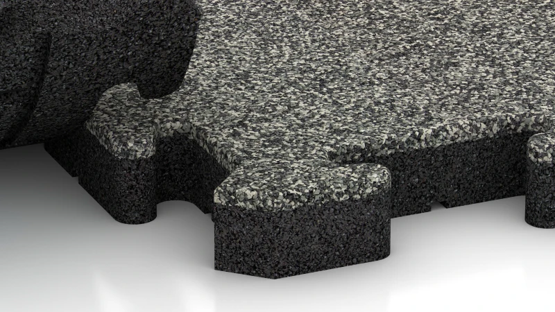 Puzzle spoj z rahlo zaokroženim posnetjem