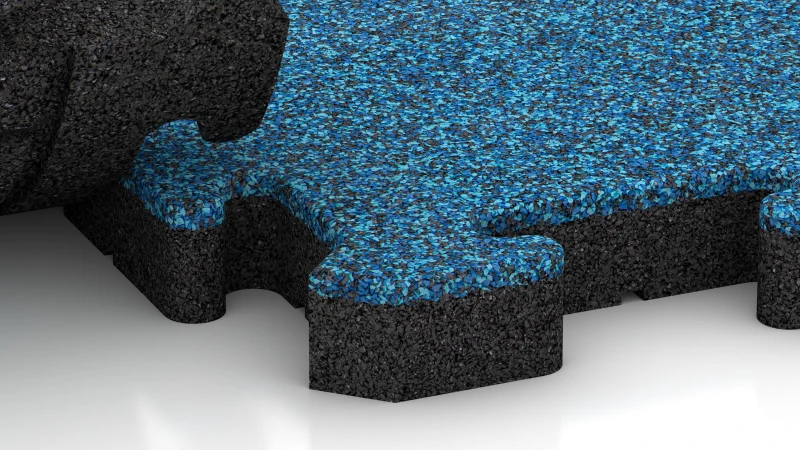 Puzzle spoj z rahlo zaokroženim posnetjem