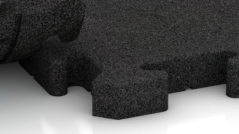 Puzzle spoj z rahlo zaokroženim posnetjem