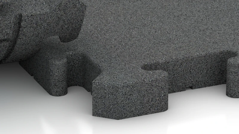 Puzzle spoj z rahlo zaokroženim posnetjem