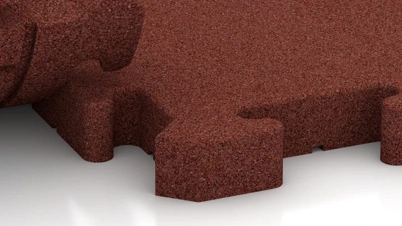 Puzzle spoj z rahlo zaokroženim posnetjem