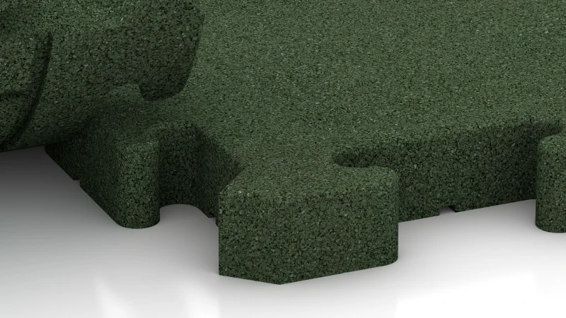 Puzzle spoj z rahlo zaokroženim posnetjem