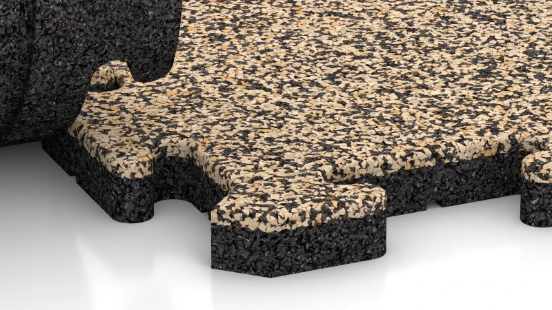 Puzzle spoj z rahlo zaokroženim posnetjem