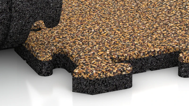 Puzzle spoj z rahlo zaokroženim posnetjem