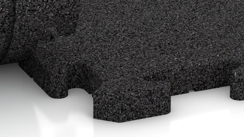 Puzzle spoj z rahlo zaokroženim posnetjem