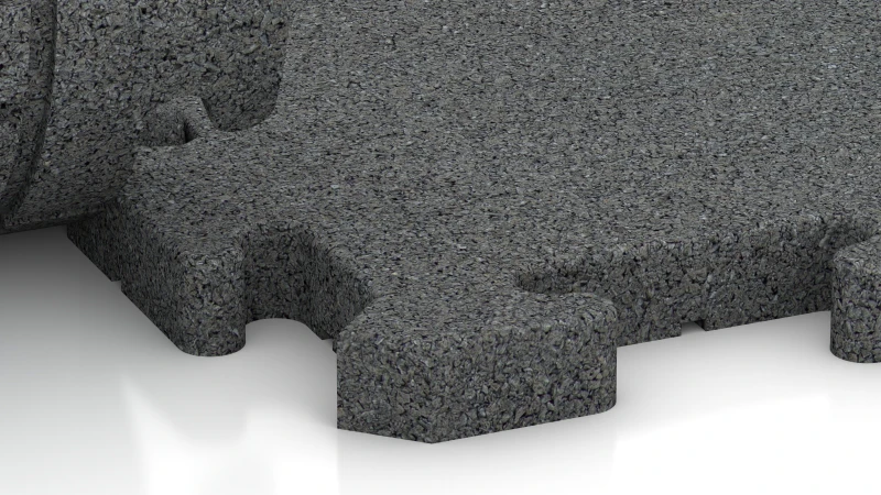 Puzzle spoj z rahlo zaokroženim posnetjem