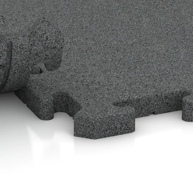 Großaufnahme vom Verbindungssystem von WARCO-Boden 2788 - Talna obloga za pse im Farbdesign Skrilavosiva. Abmessungen 50 x 50 x 3 cm | 0,25 m².