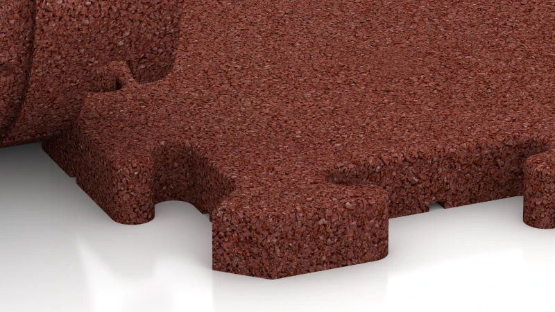 Puzzle spoj z rahlo zaokroženim posnetjem