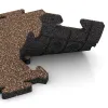 Großaufnahme vom Verbindungssystem von WARCO-Boden 4863 - Robna plošča im Farbdesign Losa in Koren. Abmessungen 500 x 235 x 30 mm.