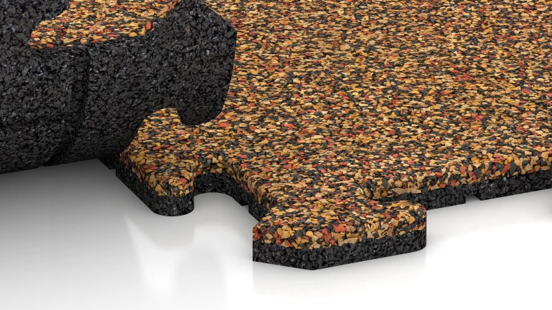 Puzzle spoj z rahlo zaokroženim posnetjem