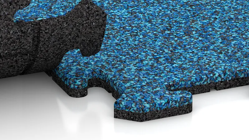 Sestavljiv puzzle spoj z nežno zaobljenim posnetjem