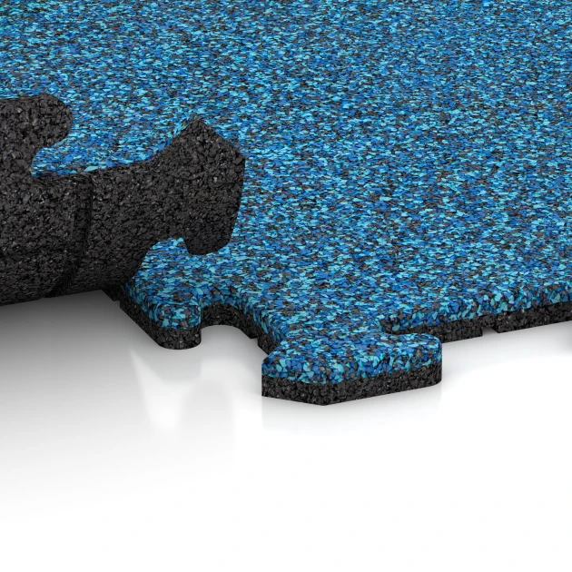 Großaufnahme vom Verbindungssystem von WARCO-Boden 3935 - Talna obloga za pse im Farbdesign Atlantik. Abmessungen 100 x 100 x 1,8 cm | 1,00 m².