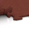 Großaufnahme vom Verbindungssystem von WARCO-Boden 3960 - Športna talna obloga za pse HD im Farbdesign Opečno rdeča. Abmessungen 1000 x 1000 x 18 mm.