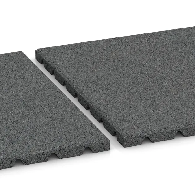 Großaufnahme vom Verbindungssystem von WARCO-Boden 0529 - Wandschutzplatte im Farbdesign Lupkovosiva. Abmessungen 500 x 500 x 25 mm.