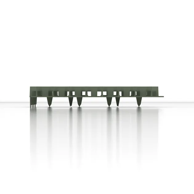Großaufnahme vom Verbindungssystem von WARCO-Boden 3634 - Plastična stabilizacijska rešetka im Farbdesign Mat zelena. Abmessungen 476 x 476 x 40 mm | 0,226 m².