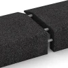 Großaufnahme vom Verbindungssystem von WARCO-Boden 2607 - Zaščitna obloga iz gume im Farbdesign Antracit. Abmessungen 100 × 40 cm | 5/15 cm.