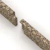 Großaufnahme vom Verbindungssystem von WARCO-Boden 2249 - Podnožna letev im Farbdesign Travertin. Abmessungen 750 x 20 x 80 mm.
