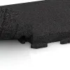 Großaufnahme vom Verbindungssystem von WARCO-Boden 1478 - Gehwegplatte im Farbdesign Antracit. Abmessungen 500 x 500 x 50 mm.