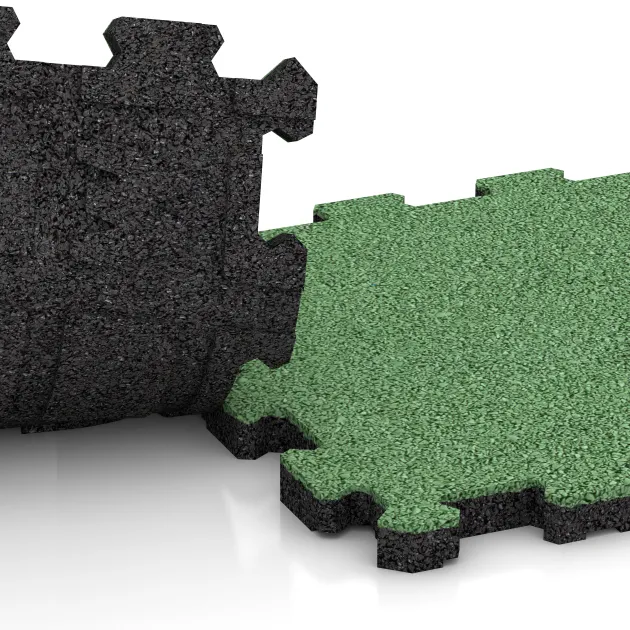 Großaufnahme vom Verbindungssystem von WARCO-Boden 4417 - Ploščica rob bazena brez fug im Farbdesign Bledo zelena. Abmessungen 306 x 306 x 20 mm.