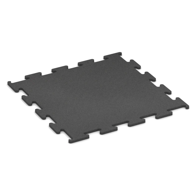 Großaufnahme vom Verbindungssystem von WARCO-Boden 6191 - Najemna podlaga Fitness Performance Elite im Farbdesign Antracit. Abmessungen 15 × 20 m | 300 m².