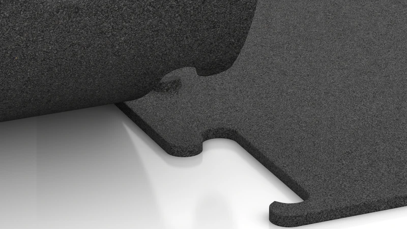 Izrezan puzzle spoj brez posnetja