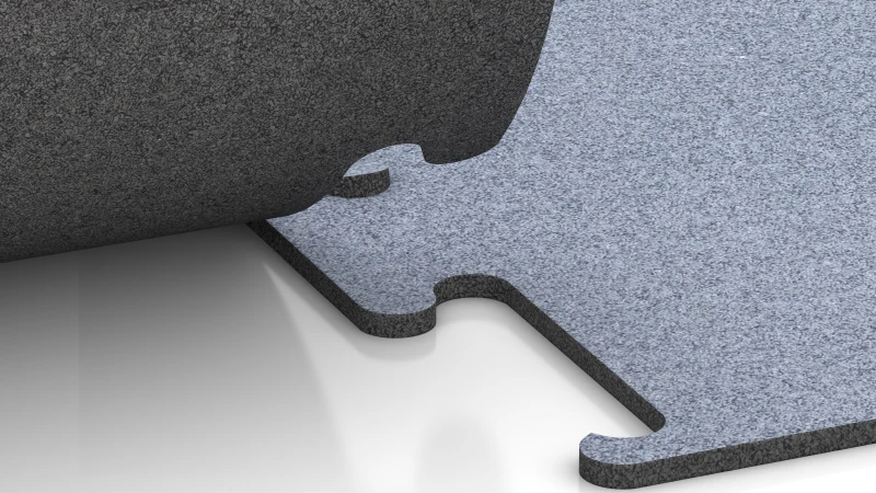 Izrezan puzzle spoj brez posnetja