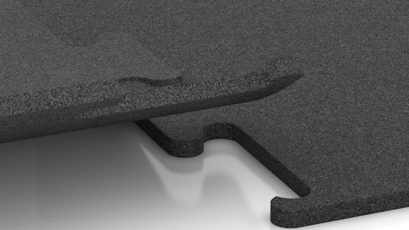 Izrezan puzzle spoj brez posnetja