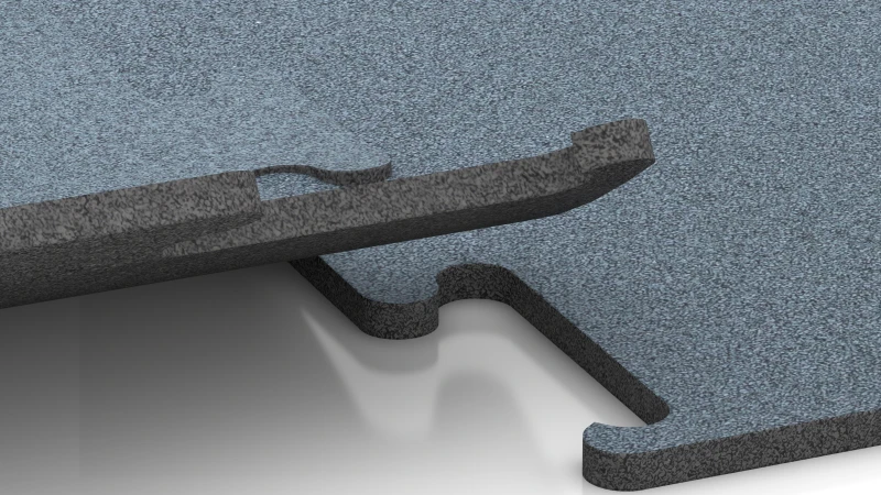 Izrezan puzzle spoj brez posnetja