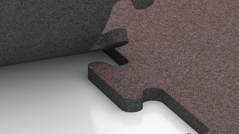 Izrezan puzzle spoj brez posnetja