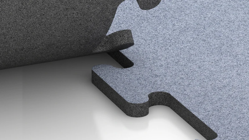 Izrezan puzzle spoj brez posnetja