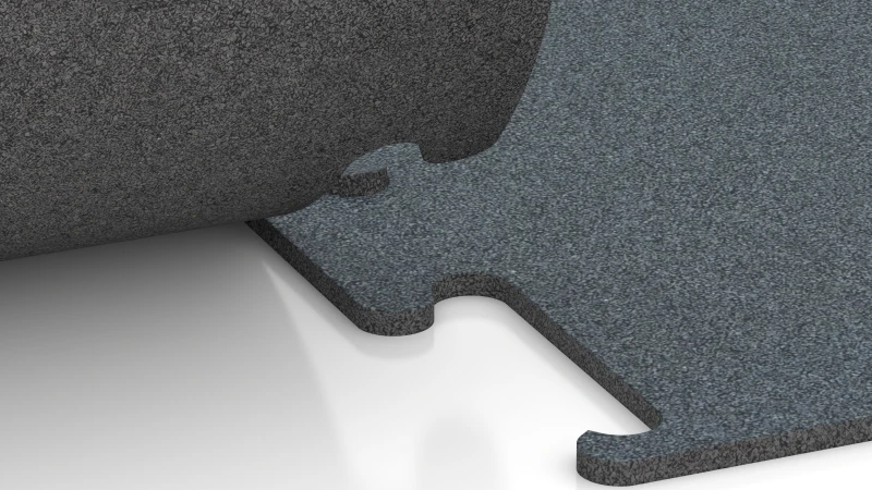 Izrezan puzzle spoj brez posnetja