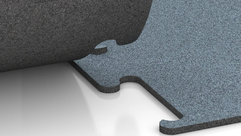 Izrezan puzzle spoj brez posnetja