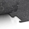 Großaufnahme vom Verbindungssystem von WARCO-Boden 3779 - Fitnes podlaga Fitness Performance Elite im Farbdesign Rahlo sivo posuto. Abmessungen 500 x 500 x 10 mm.
