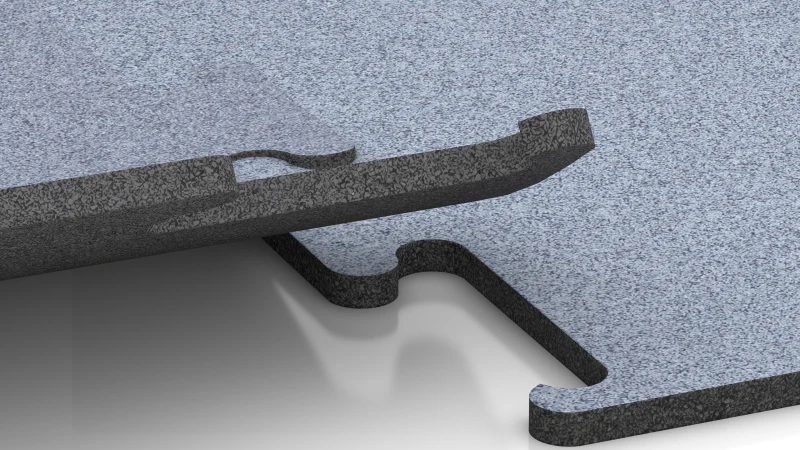 Izrezan puzzle spoj brez posnetja