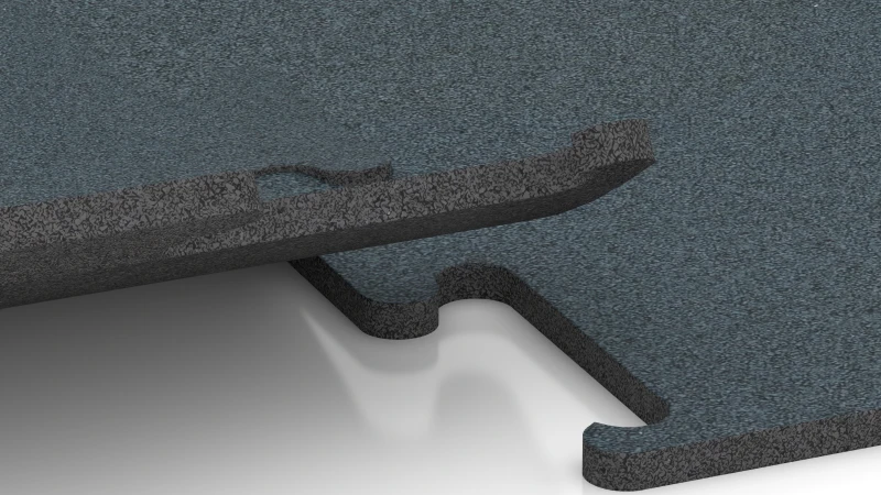 Izrezan puzzle spoj brez posnetja