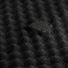 Großaufnahme vom Verbindungssystem von WARCO-Boden 3783 - Fitnes podlaga Fitness Performance Impact im Farbdesign Antracit. Abmessungen 100 × 100 × 2 cm.