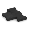 Großaufnahme vom Verbindungssystem von WARCO-Boden 3845 - Tlakovec im Farbdesign Antracit. Abmessungen 20 × 16,5 × 4,3 cm | 0,0278 m².