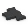 Großaufnahme vom Verbindungssystem von WARCO-Boden 7068 - Tlakovec im Farbdesign Antracit. Abmessungen 20 x 16,5 x 4,5 cm | 0,0278 m².