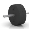 Großaufnahme vom Verbindungssystem von WARCO-Boden 6086 - Bumper Plate im Farbdesign Antracit. Abmessungen 15 kg | ø 45,4 x 8,61 cm.