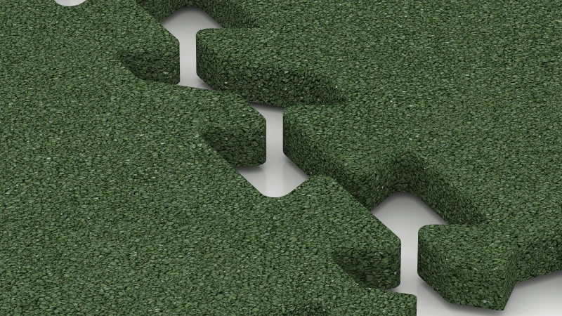 Puzzle spoj z rahlo zaokroženim posnetjem