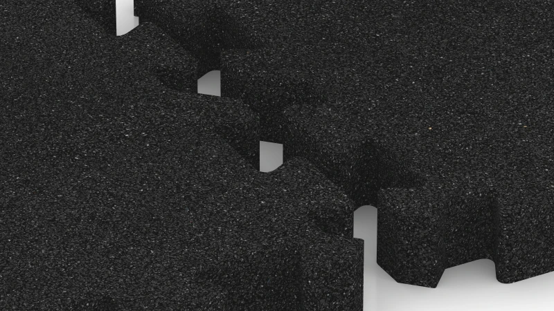 Puzzle spoj z rahlo zaokroženim posnetjem
