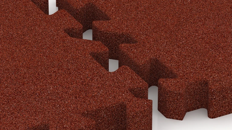 Puzzle spoj z rahlo zaokroženim posnetjem