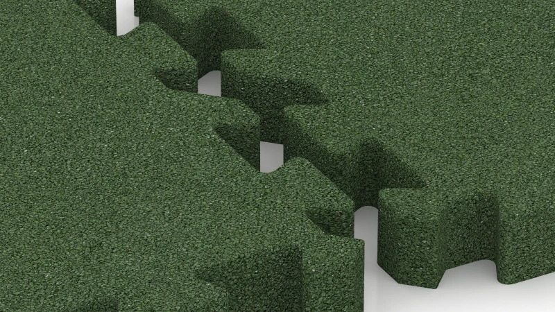 Puzzle spoj z rahlo zaokroženim posnetjem